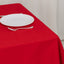 Cotton Blend 54"x54" Table Overlay Square Tablecloth Red - Wrinkle-Resistant Table Topper