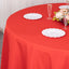 Premium Polyester 90" Round Tablecloth Red - Stain and Wrinkle-Resistant Design with 220GSM Thickness Table Cover