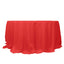 Premium Polyester 132" Round Tablecloth Red - Seamless 220GSM Wrinkle-Resistant Table Cover