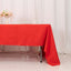 Premium Polyester 60"x126" Rectangle Tablecloth Red - Stain-Resistant 220GSM Finish Table Cover