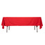 Scuba Rectangular 60"x102" Tablecloth Red - Wrinkle Free & Stain Resistant Table Cover