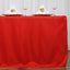 Fitted Polyester 72"x30" Rectangle Tablecloth Red - Durable and Easy to Maintain Table Cover
