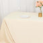 Scuba Rectangular 90"x132" Tablecloth Beige - Wrinkle Free, Stain Resistant & Seamless Table Cover
