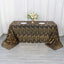 Mesh 90"x156" Rectangle Tablecloth Black/Gold - Wave Sequin Embroidered Table Cover