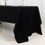 100% Cotton 60"x126" Rectangle Tablecloth Black Linen - Sophisticated, Soft & Breathable Table Cover