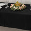 Lamour Satin 60"x102" Rectangle Tablecloth Black - Durable & Silky Soft Feel Table Cover for Weddings & Banquets