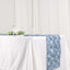 Rosette Satin 14"x108" Table Runner Dusty Blue - Grandiose Design