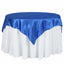 Satin 72"x72" Table Overlay Square Tablecloth Royal Blue - Smooth Finish Table Cover