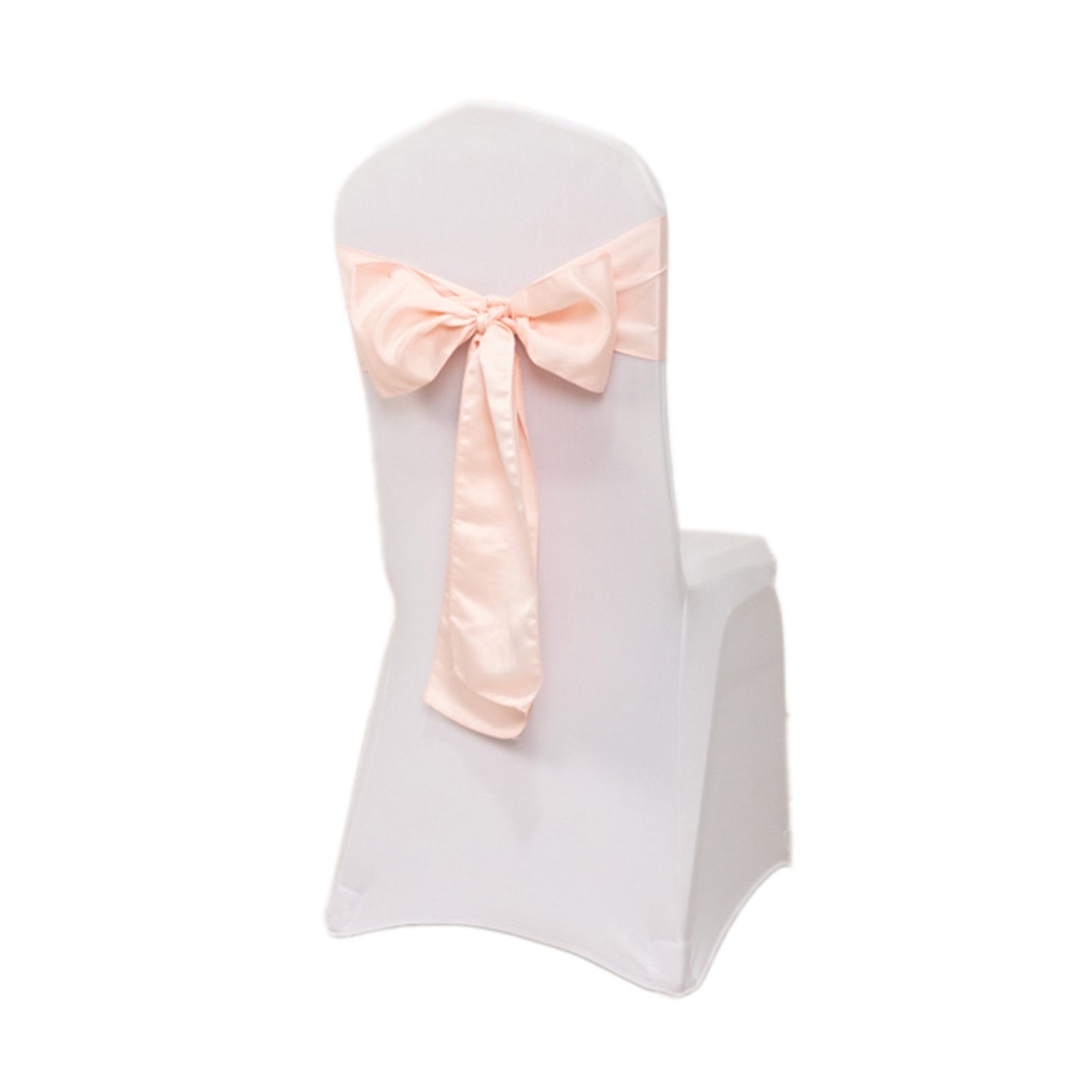 5 Pack Lamour Satin 6"x106" Chair Sashes Blush - Stylish Reusable Decorative Bows
