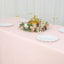 Premium Polyester 90"x132" Rectangle Tablecloth Blush - Seamless 220GSM Stain-Resistant Table Cover