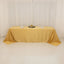 Lamour Satin 90"x156" Rectangle Tablecloth Champagne - Luxurious, Soft Seamless Table Cover