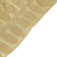 Taffeta 90"x132" Rectangle Tablecloth Champagne | 3D Leaf Petal Design Seamless Table Cover