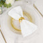 10-Pack Plastic 9" Round Dinner Plates Clear with Gold Swirl Rim - Disposable Party Plates for Classy Events & Banquets