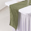 Taffeta 12"x108" Table Runner Dusty Sage Green - Accordion Crinkle Design