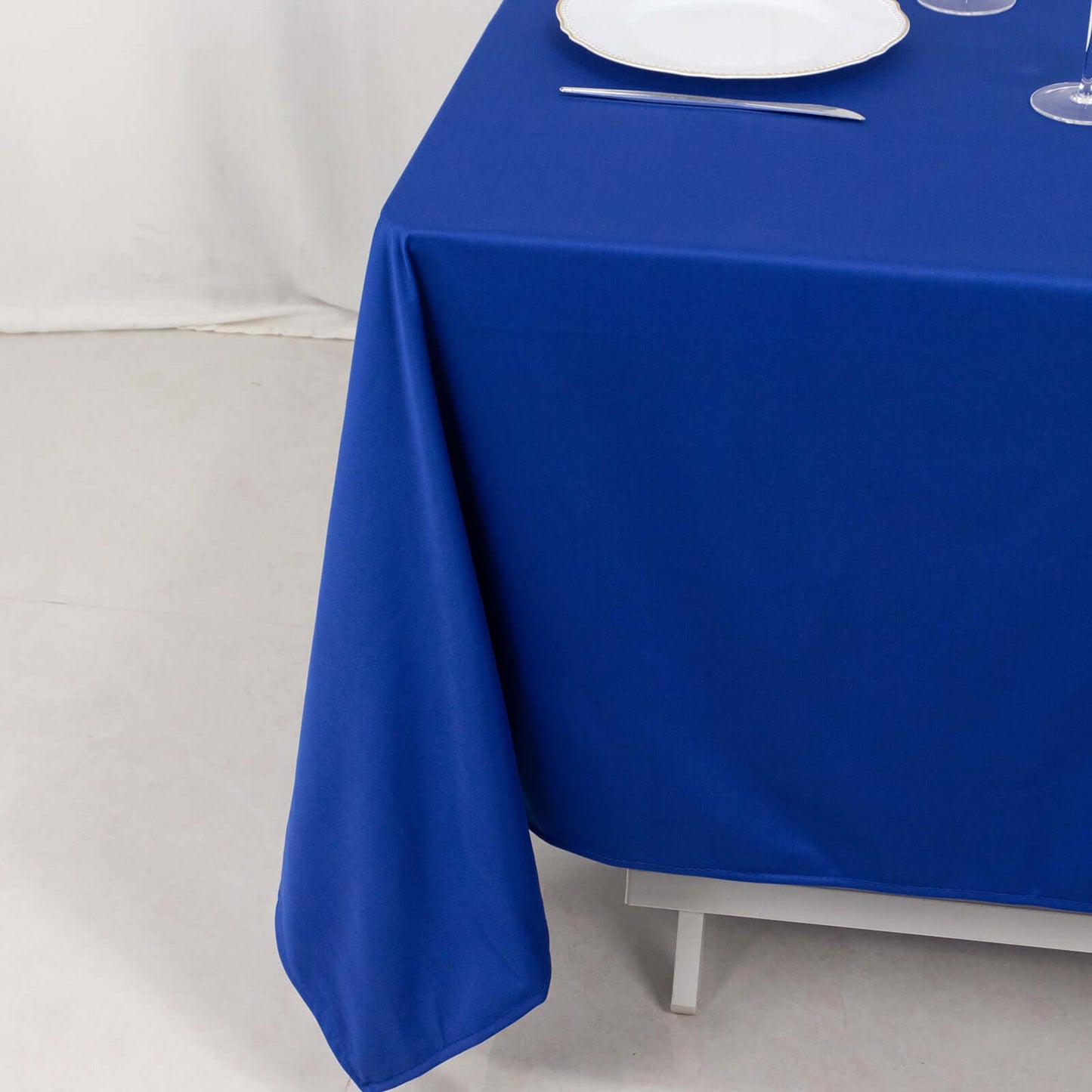 Scuba Square 70"x70" Tablecloth Royal Blue - Wrinkle Free & Stain Resistant Table Cover