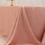 Lamour Satin 90"x156" Rectangle Tablecloth Dusty Rose - Luxurious, Soft Seamless Table Cover