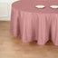 Polyester 120" Round Tablecloth Dusty Rose - Seamless Wrinkle-Resistant Table Cover