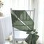 5 Pack Satin Chair Sashes Dusty Sage Green - Durable Chair Bows with Shiny Finish 6"x106"