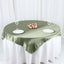 Satin 60"x60" Table Overlay Square Tablecloth Dusty Sage Green - Smooth Silky Touch Table Cover