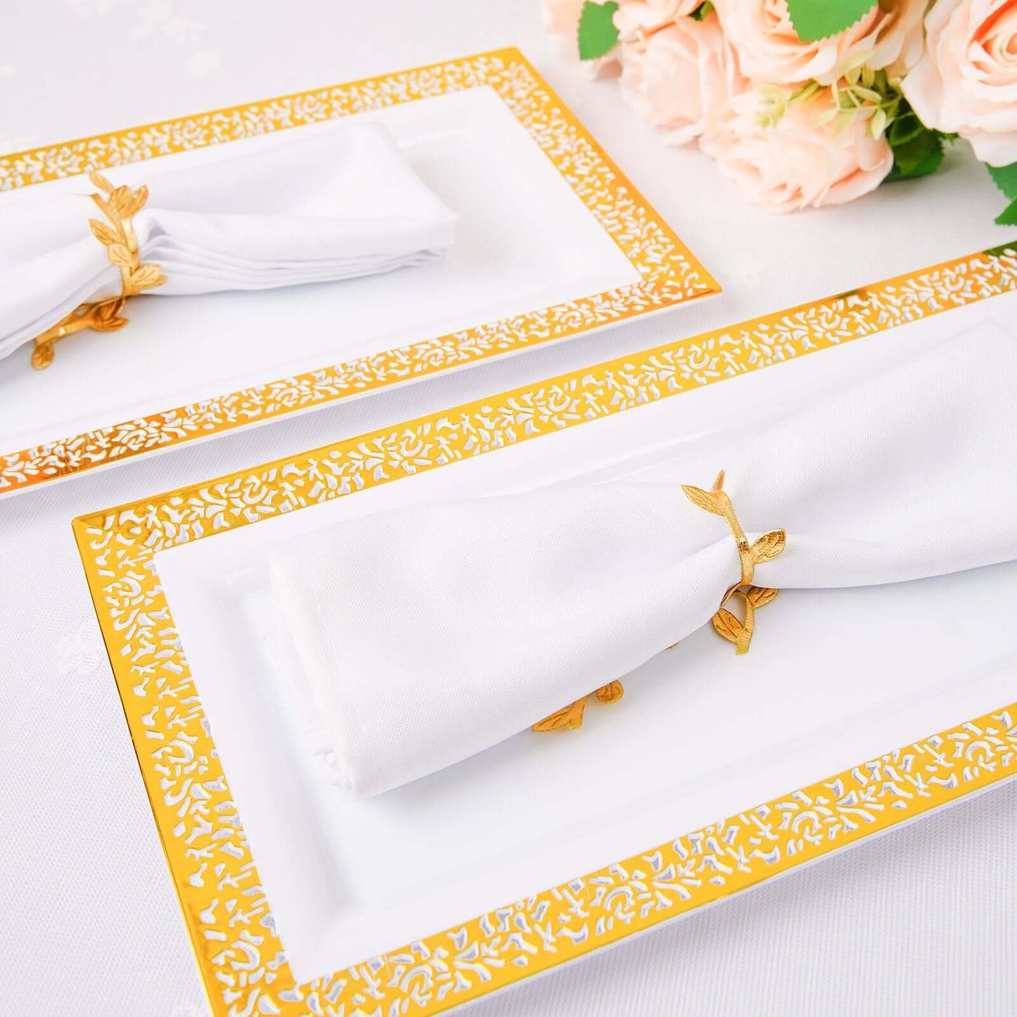 67ft Olive Gold Leaf Ribbon Trim, Artificial Vines Leaf Garland For DIY Craft Party Wedding Home Decor