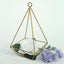 2-Pack Tealight Candle Holders Gold Metal Pyramid Geometric Open Frame - Flower Stand 9"