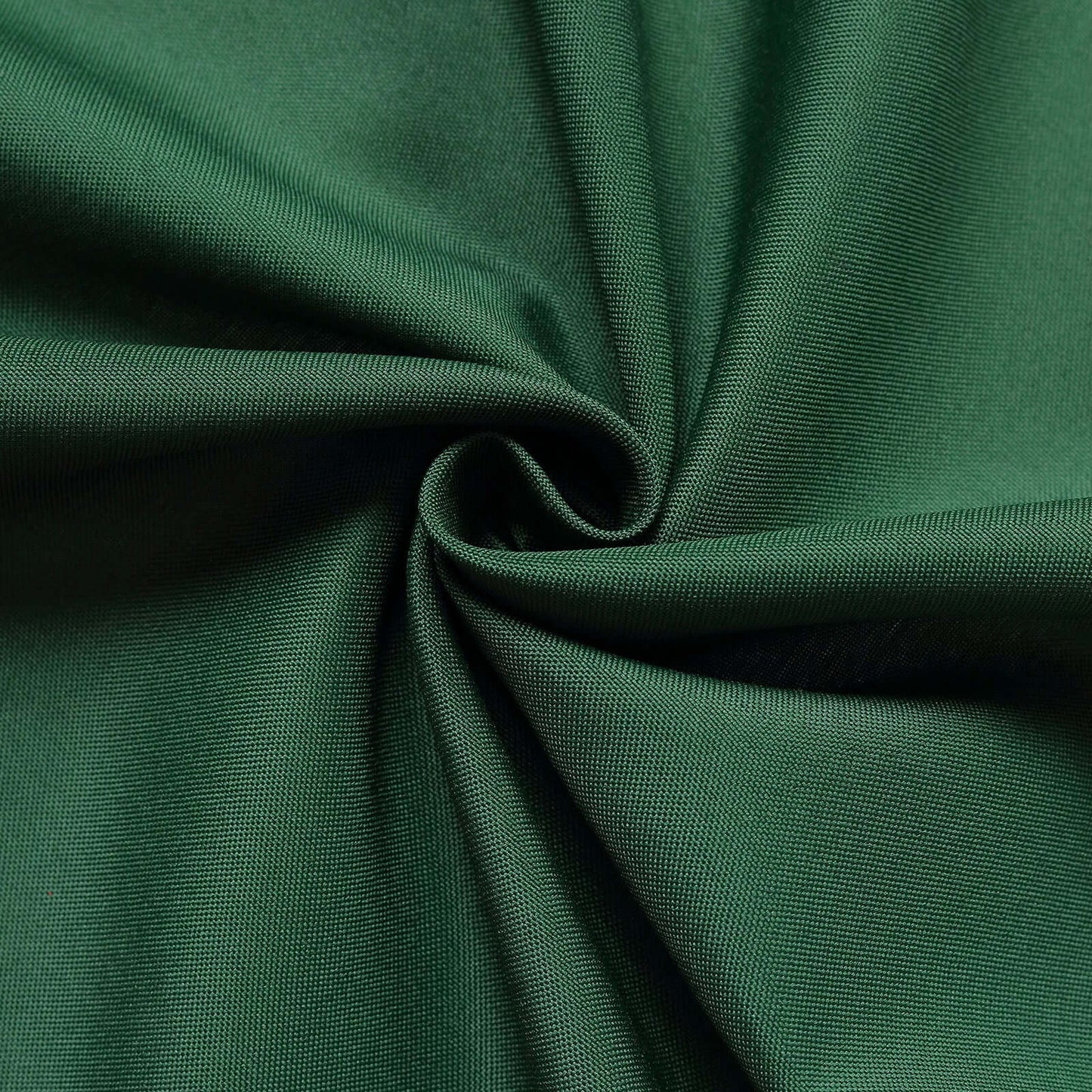 2 Pack Hunter Emerald Green Polyester Event Curtain Drapes, 10ftx8ft Backdrop Event Panels With Rod Pockets 130 GSM