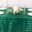 Satin Striped 90"x132" Rectangular Tablecloth Hunter Emerald Green - Seamless Silky Smooth Table Cover