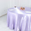 Satin 120" Round Tablecloth Lavender Lilac - Stylish Seamless Table Cover