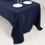 Premium Polyester 60"x126" Rectangle Tablecloth Navy Blue - Stain-Resistant 220GSM Finish Table Cover