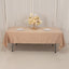 Lamour Satin 60"x102" Rectangle Tablecloth Nude - Durable & Silky Soft Feel Table Cover