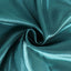 Satin 120" Round Tablecloth Peacock Teal - Stylish Seamless Table Cover