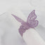 12-Pack Paper Napkin Rings Laser Cut Butterfly Lavender Shimmery - Decorative Serviette Holders