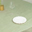 Taffeta 90"x90" Table Overlay Square Tablecloth Sage Green - Accordion Crinkle Table Cover