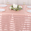 Satin Striped 90"x132" Rectangular Tablecloth Dusty Rose - Seamless Silky Smooth Table Cover