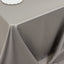 Lamour Satin 90"x132" Rectangle Tablecloth Silver - Soft & Silk-Like Seamless Table Cover