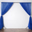 2 Pack Royal Blue Sheer Chiffon Event Curtain Drapes, Durable Flame Resistant Organza Backdrop Event Panels With Rod Pockets - 10ftx10ft