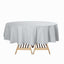 Polyester 90" Round Tablecloth Silver - Stain & Wrinkle-Resistant Table Cover