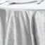 Velvet 72"x72" Table Overlay Square Tablecloth Silver - Premium Soft Finish for Sophisticated Celebrations