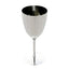 6-Pack Plastic Wine Glasses in Metallic Silver - Classy Disposable Goblets for Parties, Receptions & Banquets 8oz