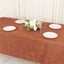 Taffeta 60"x102" Rectangle Tablecloth Terracotta (Rust) - Accordion Crinkle Table Cover