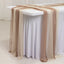 20-Pack 9ft Sheer Table Runners â€“ Taupe/Beige Shimmer Sheer Drapes, Wrinkle-Free