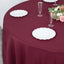 Premium Polyester 108" Round Tablecloth Burgundy - Wrinkle-Resistant 220GSM Table Cover
