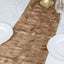 Taffeta Fabric 12"x108" Table Runner Taupe - 3D Leaf Petal Design