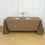 Polyester 72"x120" Rectangle Tablecloth Taupe - Durable and Stylish Table Cover