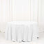 Sequin 120" Round Tablecloth White - Seamless Glittering Design for Sophisticated Events
