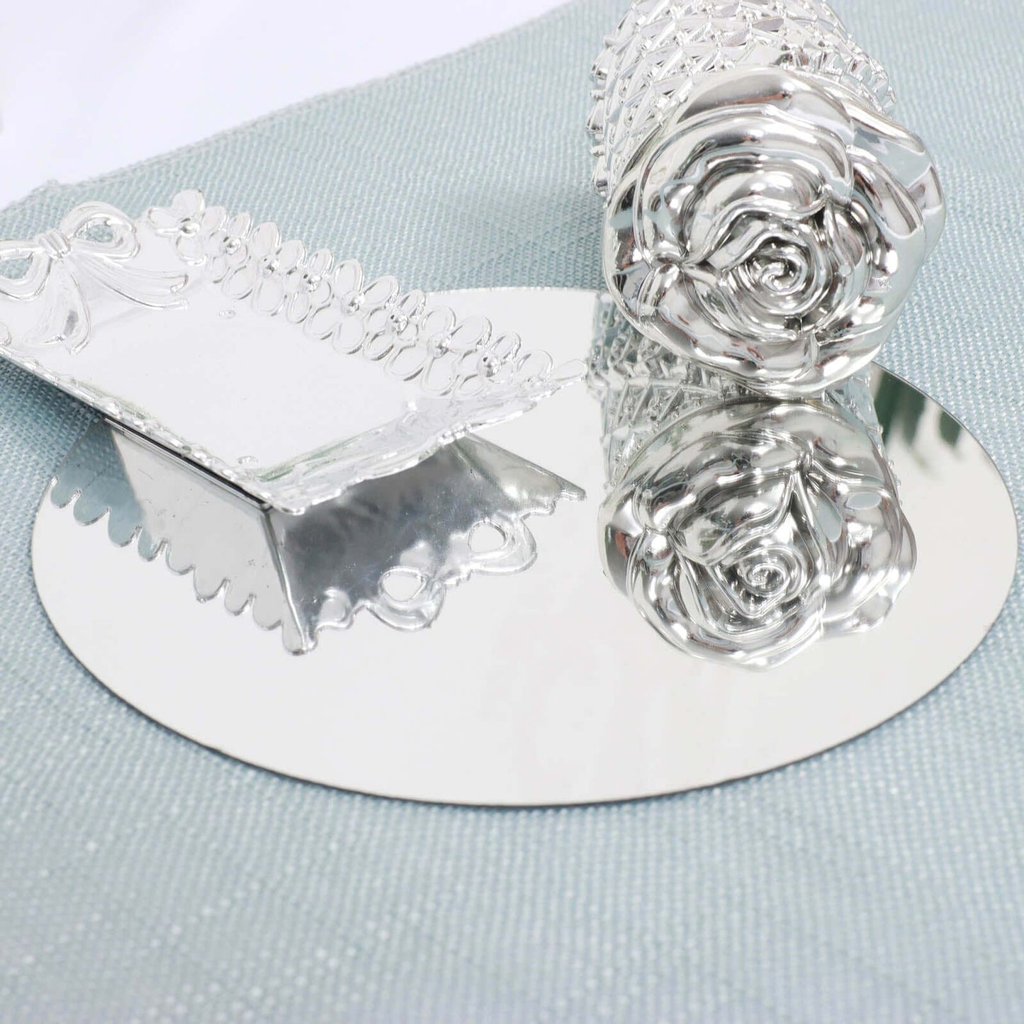 12 Pack Round Acrylic Mirror Wall Stickers, 6" Removable Wall Decals For Home Decor