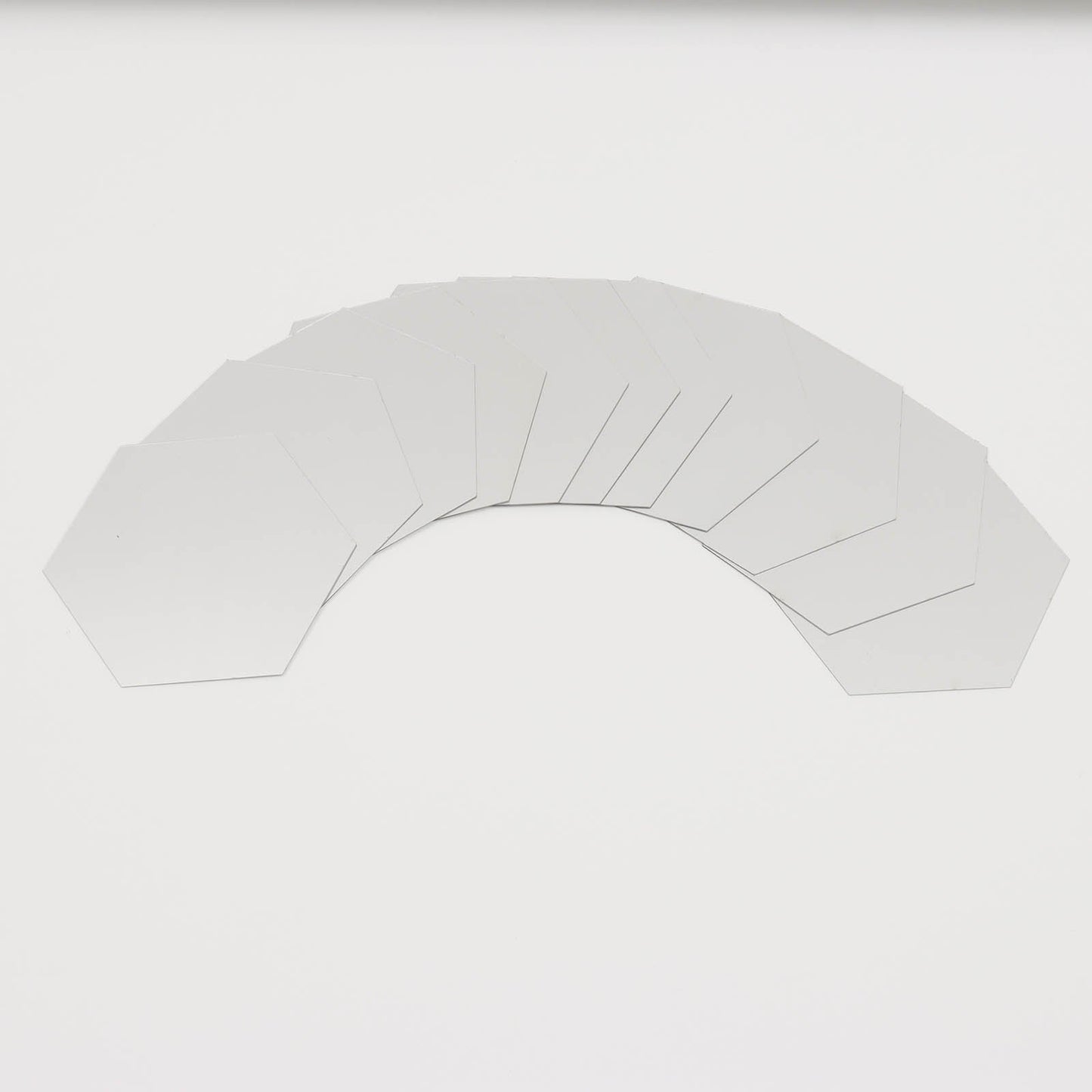 12 Pack Hexagon Acrylic Mirror Wall Stickers, 5" Removable Wall Decals For Home Decor