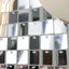 10sq.ft Shiny Silver Square Sequin Shimmer Wall Party Photo Backdrop, Active Spangle Wall Art DÃ©cor Panels - 10 Panels