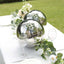2-Pack Gazing Globe Mirror Ball Reflective Hollow Stainless Steel Silver Spheres - Decorative Outdoor Garden Display 12"