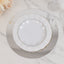 10-Pack Candle Plate Table Setting Circle Acrylic Mirror Tray Silver Round - Event Centerpiece Decor 12"